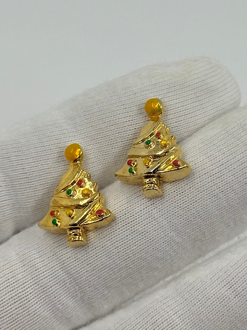 Серьги пусеты Ёлочки AAi