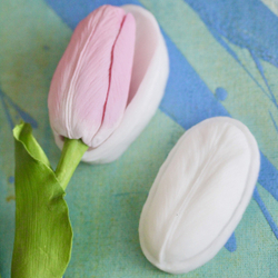 Молды силиконовые Набор для лепки Тюльпанов 3 шт. / вайнеры для лепестков 3 видов: пионовидный, резной и овальный