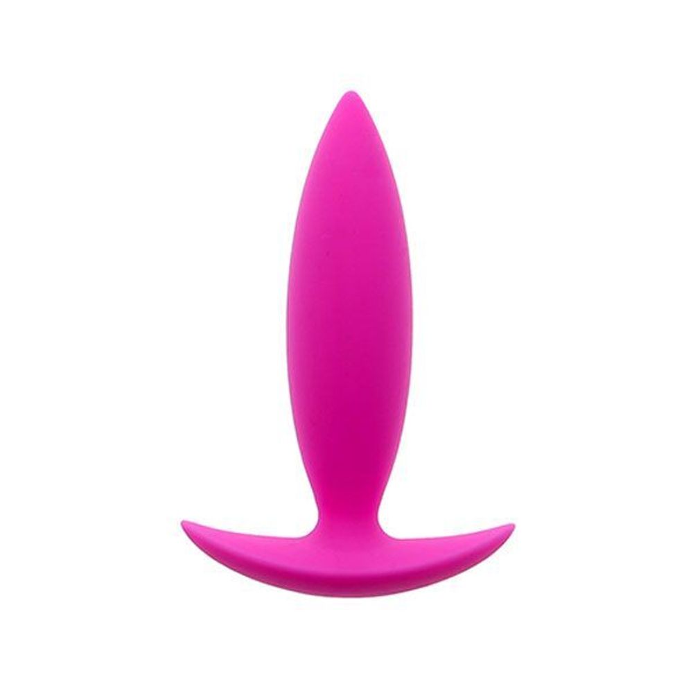 Малая розовая анальная пробка BOOTYFUL ANAL PLUG XTRA SMALL PINK - 9 см. (Цвет: розовый)