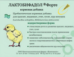 Лактобифадол Форте для кошек 50 гр, Кормовая добавка Пробиотик Лактобактерии