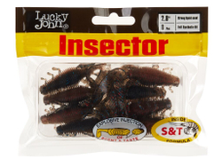 Виброхвосты съедоб. искусст. LJ Pro Series INSECTOR 2,8in (07.00)/T65 8шт.
