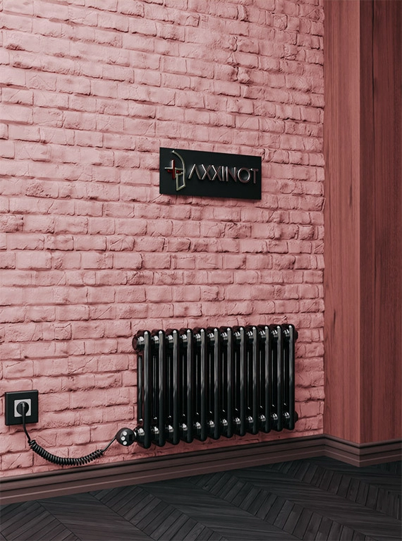 Axxinot Sentir Electric 2037 - электрический двухтрубный трубчатый радиатор высотой 370 мм