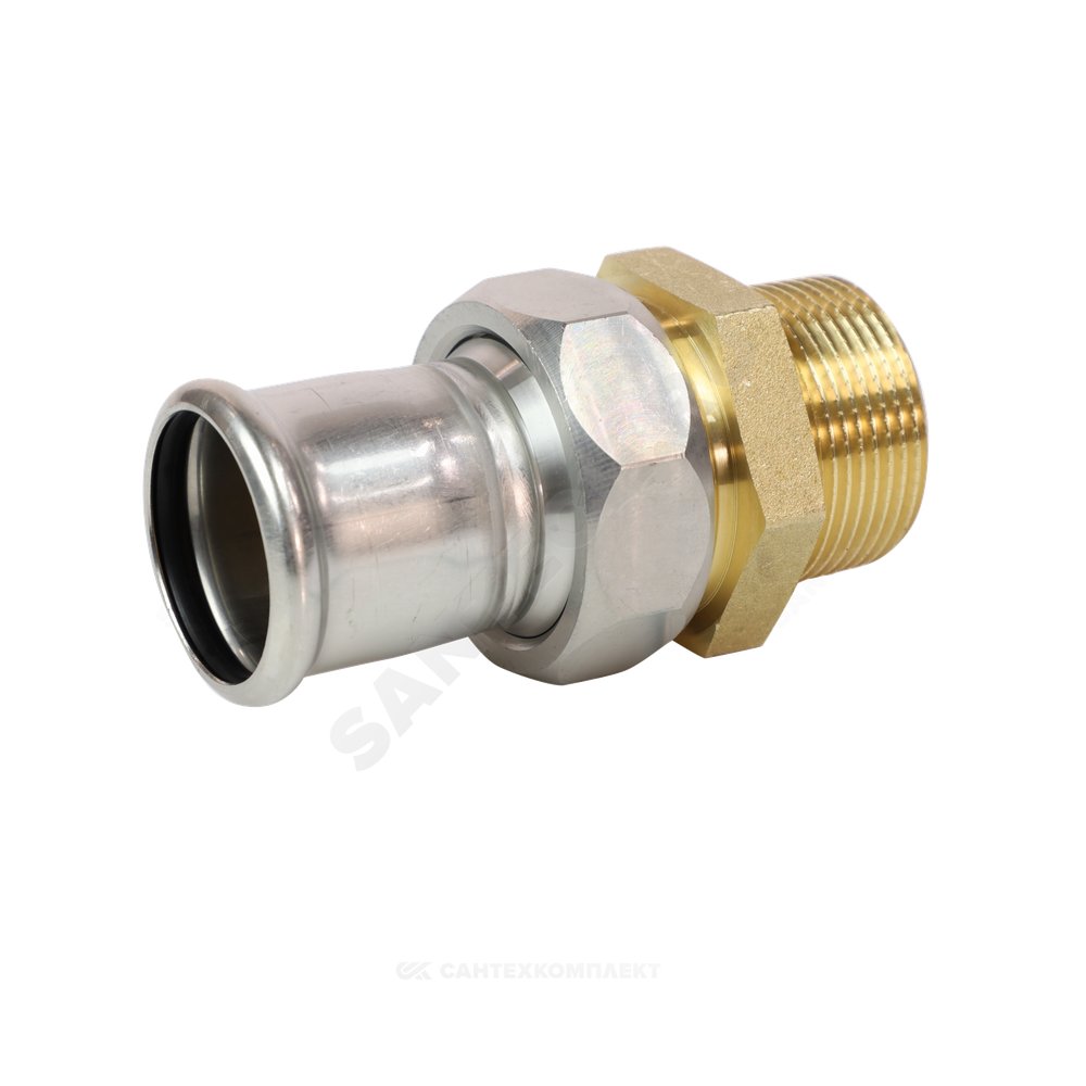 Муфта разъемная сталь нерж AISI 316L Дн 35х1 1/4" Ру16 пресс/НР Inoxpres RM 184035002