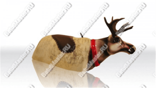 Надувной аттракцион Родео, олень+батут, "Северный олень", круглый, 6*6*3 м