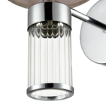 6585/1W MODERNI LN26 060 хром/бежевый, металл/текстиль, стекло Бра E14 1*40W 220V ARNIKA