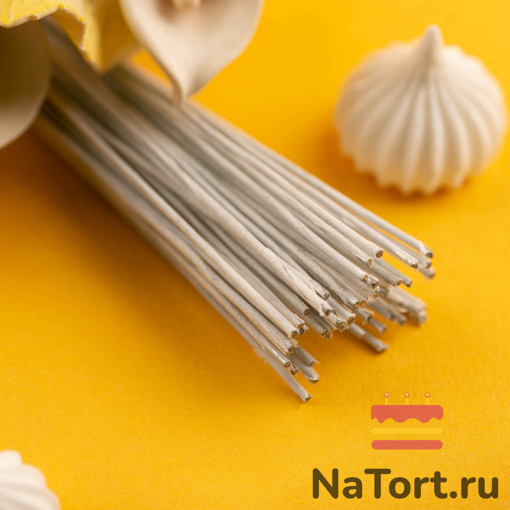 Флористическая проволока белая №20 (36 см, 50 шт)