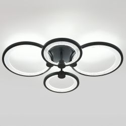 Светильник потолочный светодиодный ЭРА Модерн Odry CLL-1-78-RC BK с ДУ 78W 3000-6500К черный | Светильники SPB-6 с ДУ