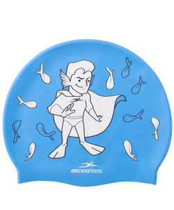 Шапочка для плавания Floater Blue, силикон, детский