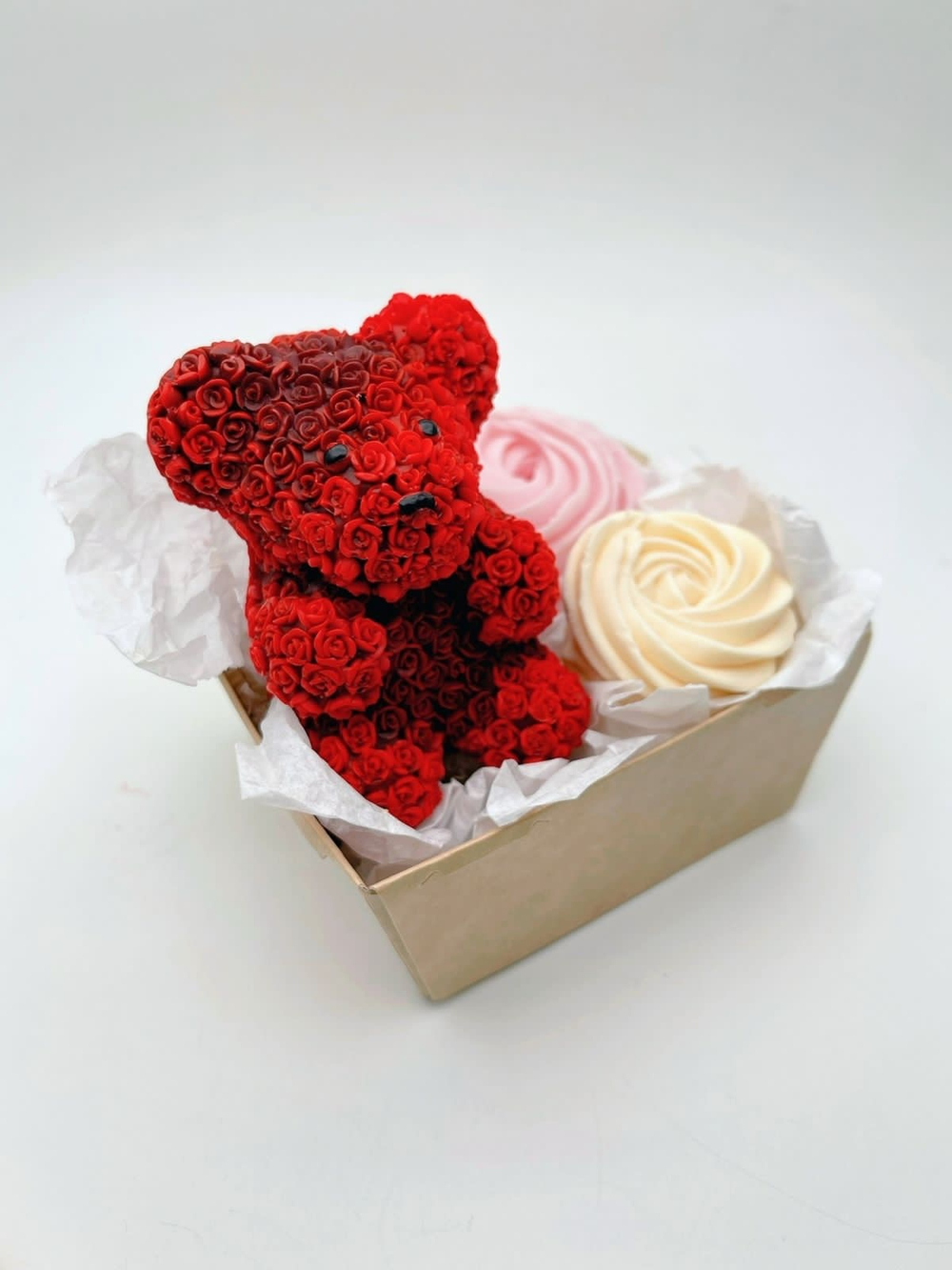Набор из мыла «Мишка из роз, рэд»