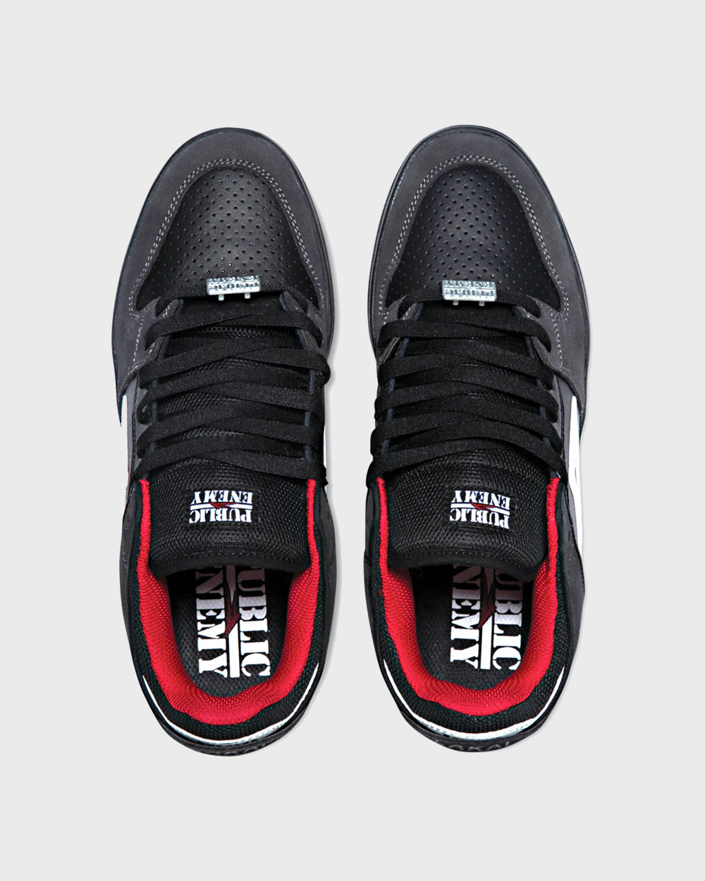 Кеды Lakai Telford Low: Public Enemy Black/Charcoal Suede (EG)