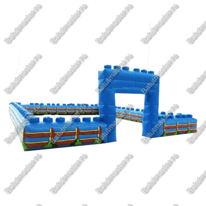 Надувная игровая комната "Крепость" размер 8*8*2 м