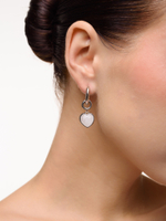 Серьги "Whale Amour" silver горный хрусталь