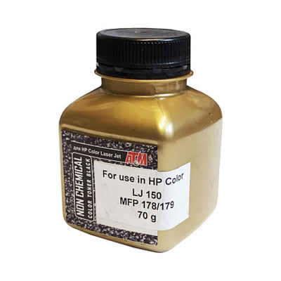 Тонер для HP Color LJ 150/ MFP178/179 (70гр, черный) Gold ATM