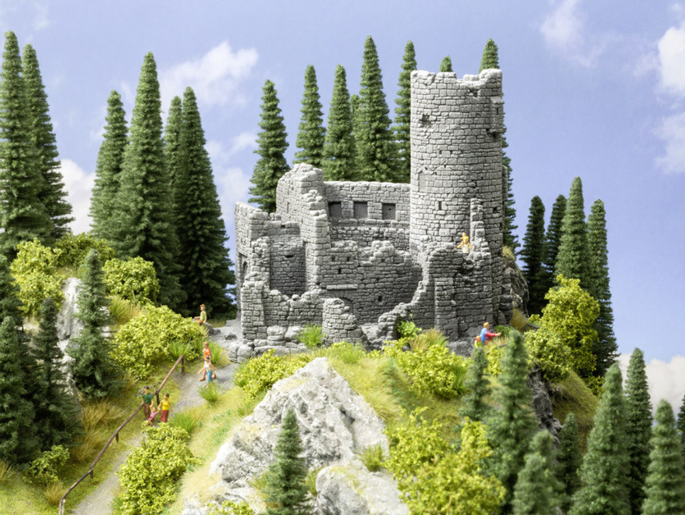 Руины замка, 20 х 16,3 см, высота 16,5 см
