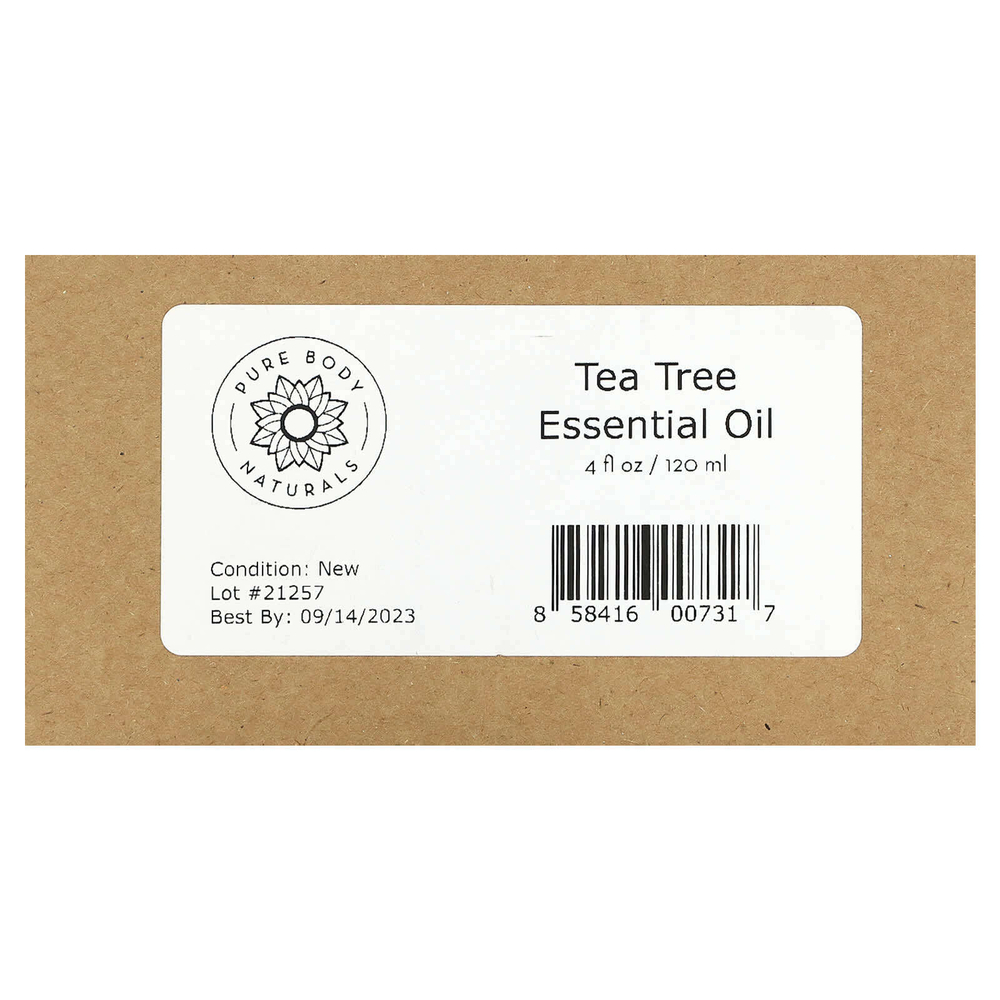 Pure Body Naturals, Эфирное масло чайного дерева, 120 мл (4 жидк. унц.)