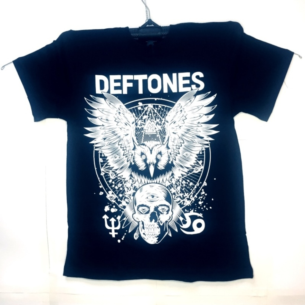 Футболка Deftones Сова с черепом (XS)