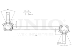 Стойка стабилизатора задняя UNIO SSP-50099