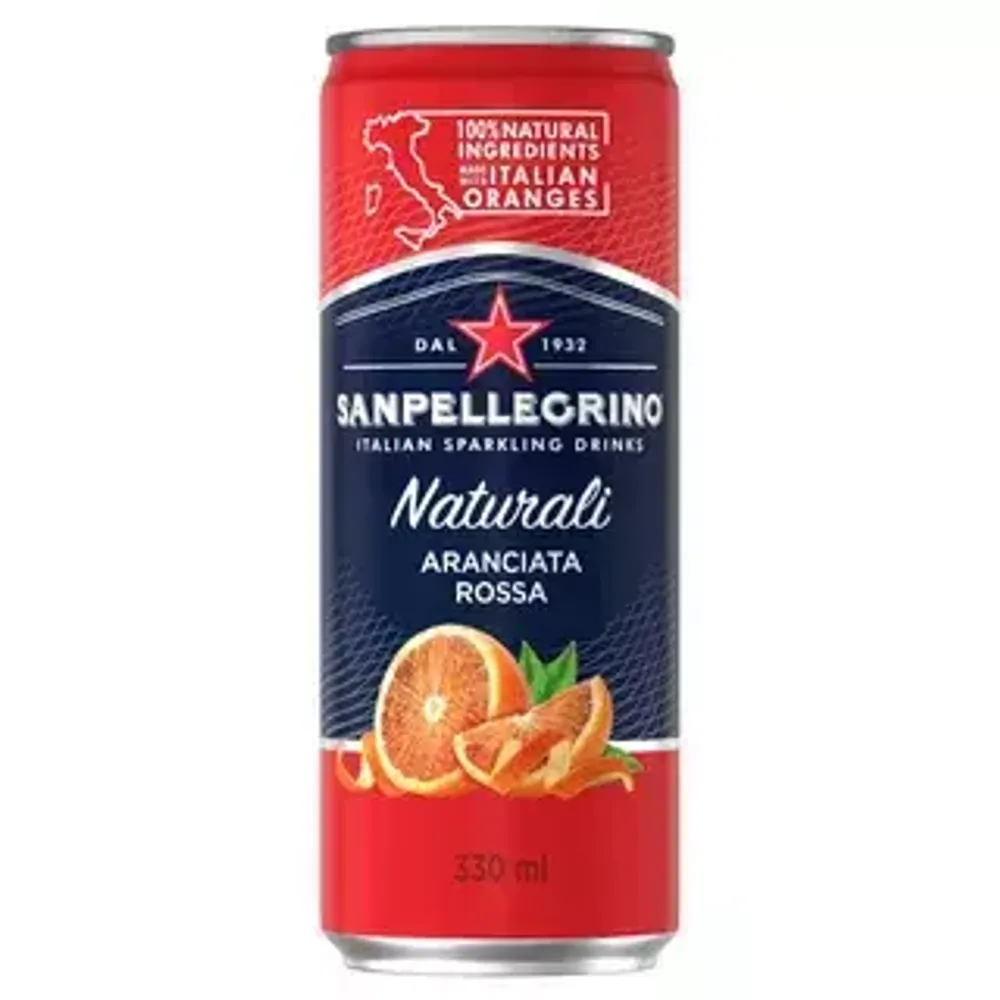 Газированный напиток SanPellegrino Aranciata Rossa, 330мл