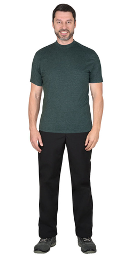 Футболка меланж тёмно-зеленый 160 г/м2