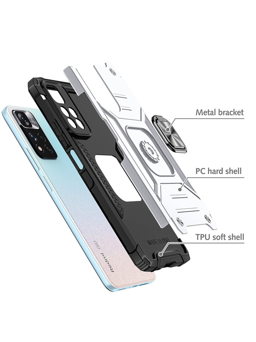 Противоударный чехол Legion Case для Xiaomi Redmi Note 11 Pro+ 5G (global)
