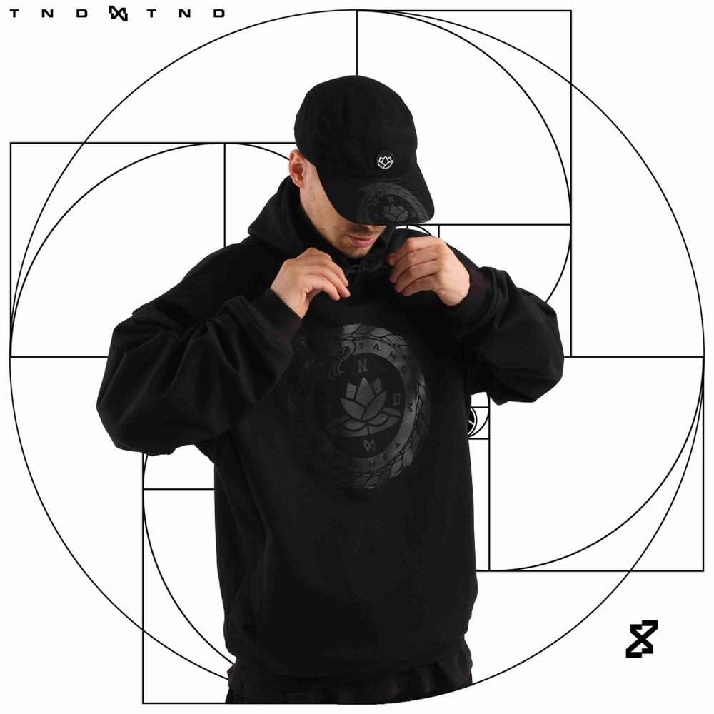 Худи Тандем Тэндай Black Lotus черный