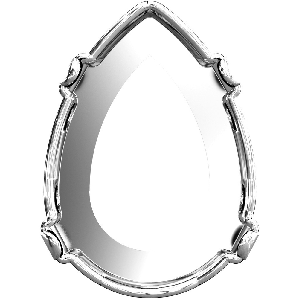 4320/S Оправа для Pear Rhinestone (Серебро)