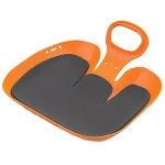 Санки-ледянки «Вираж» с мягкой сидушкой 39×37×14см оранжевый, в/с