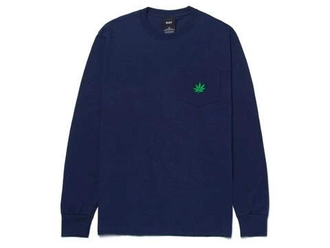 Футболка дл. рукав HUF GREEN BUDDY L/S POCKET TEE