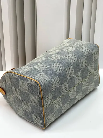 Сумка Louis Vuitton Speedy с плечевым ремнём синий
