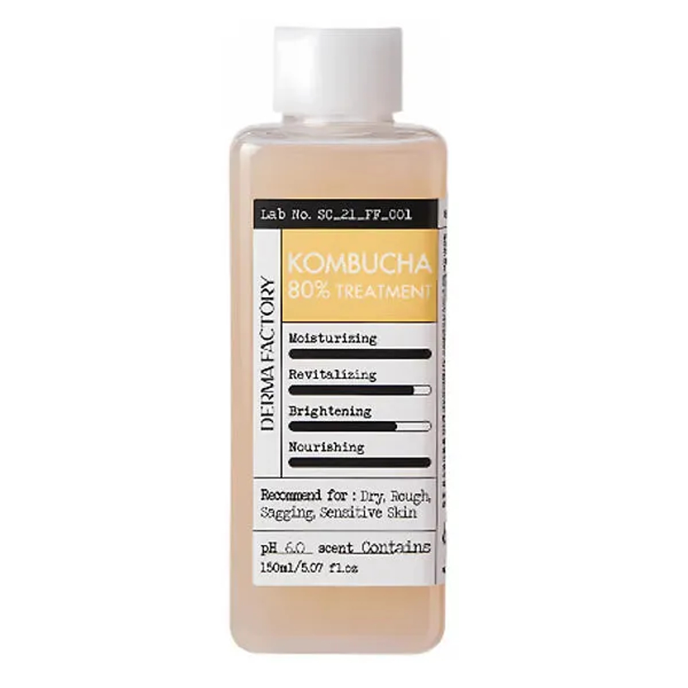 Питательная тонер-эссенция с 80% чаем комбуча Derma Factory Kombucha 80% Treatment, 150мл