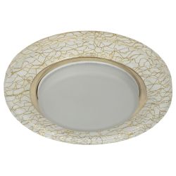 DK80 WH/GD Светильник ЭРА под лампу Gx53, 220V,13W, белый/золото