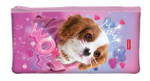 Пенал 205х110мм на молнии мягкий "Милый щенок" (Хатбер)