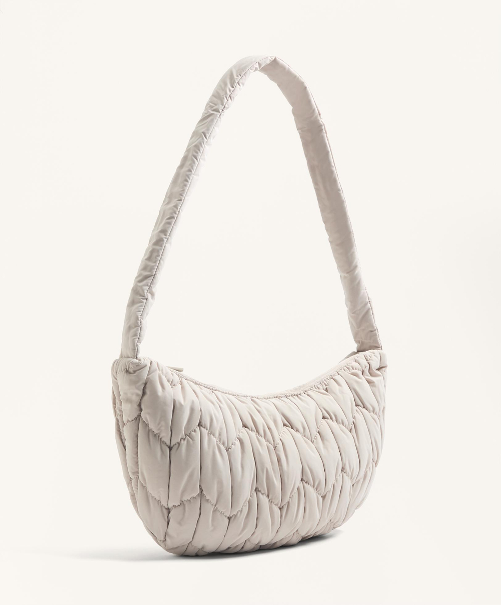 Oysho Стеганая сумка через плечо, каменный