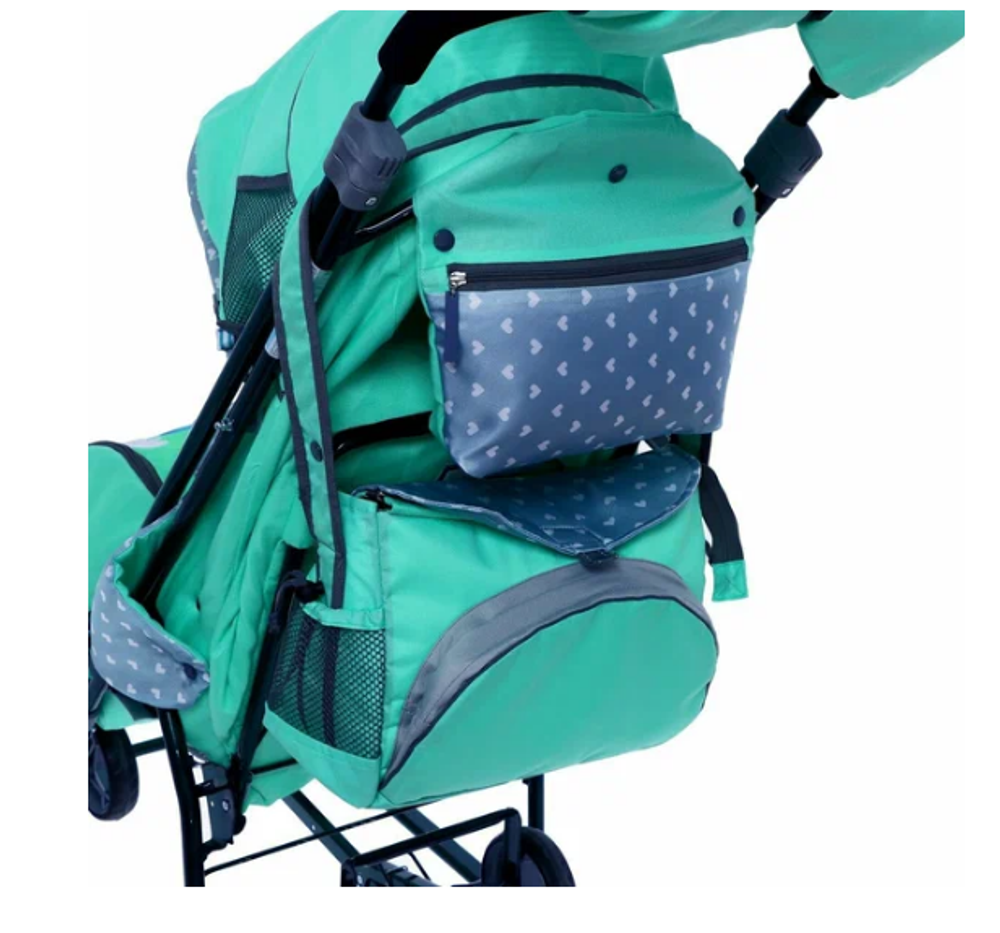 Санки коляска НДТ5-2/3 Наши детки мятный