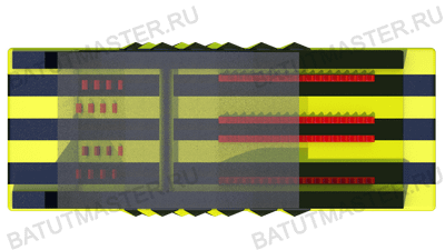Надувной модуль препятствий «Большая гора», 9×3,5×5,6 м