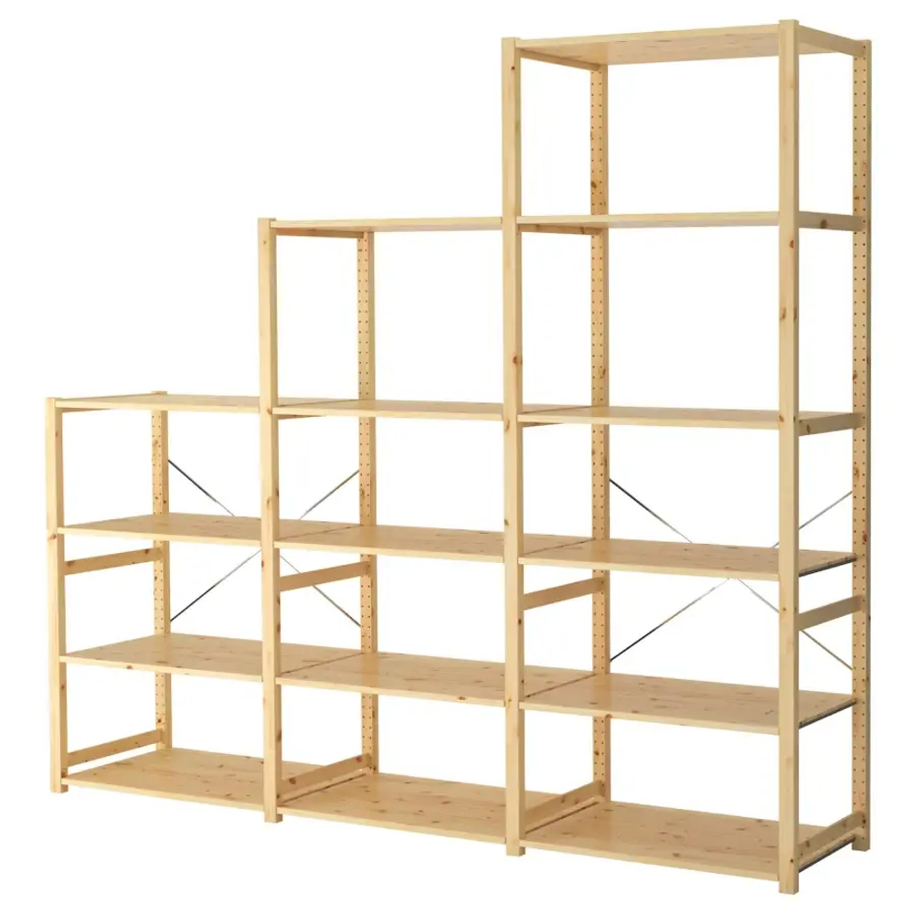 Стеллаж - IKEA IVAR, 259х30х226 см, сосна, ИВАР ИКЕА