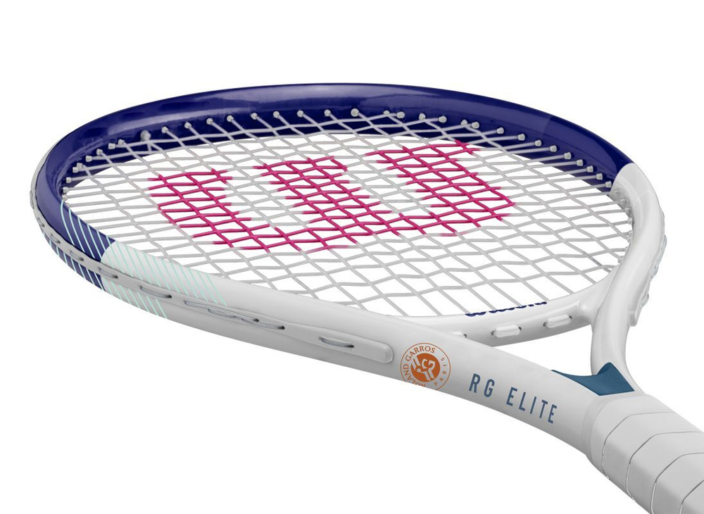 Теннисная ракетка Wilson Roland Garros Elite Adult - white/navy