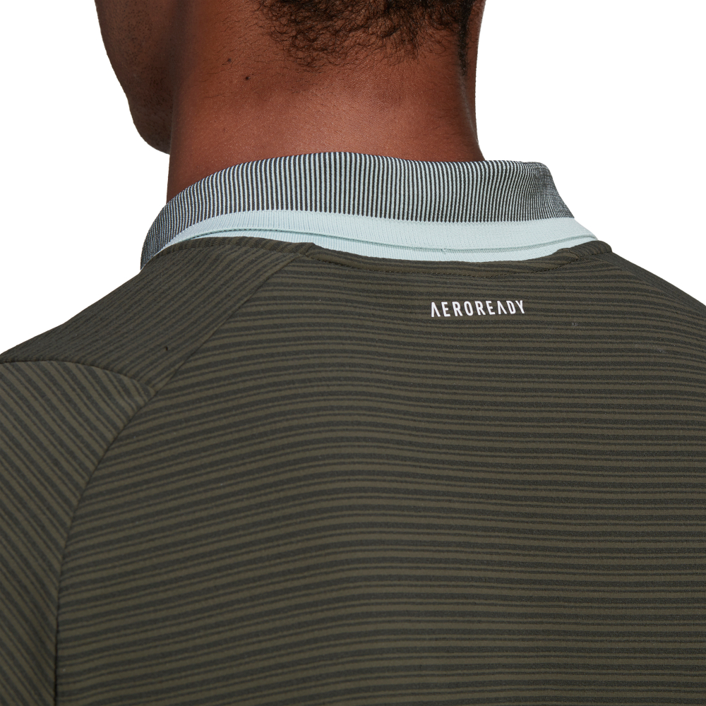 Мужское теннисное поло Adidas Freelift Polo M - legend earth/green tint