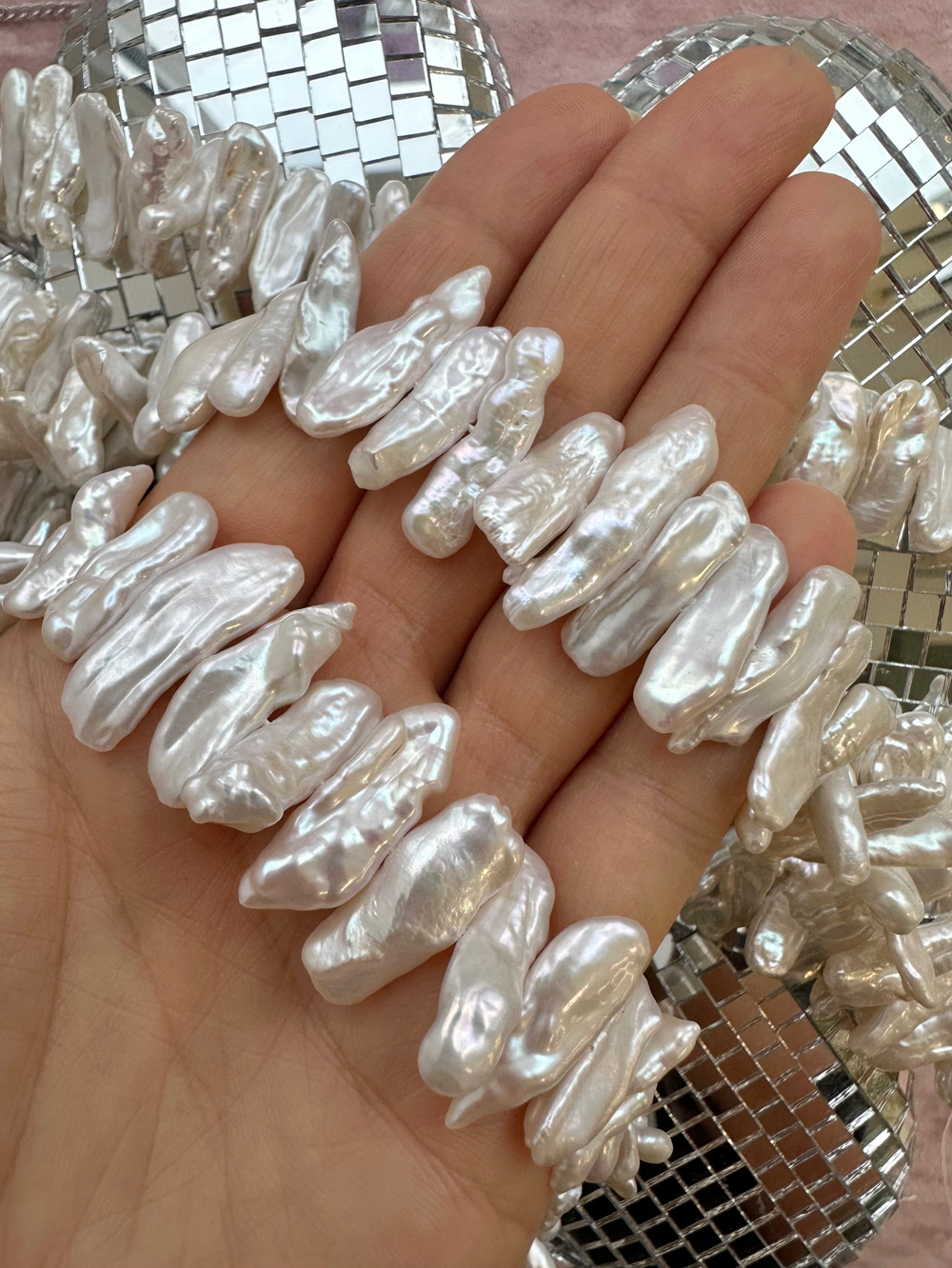 Жемчуг натуральный барочный, 6А (1шт)