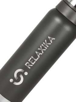 Термос Relaxika 103 (1 литр), хаки (стикерпак "Джиппинг")