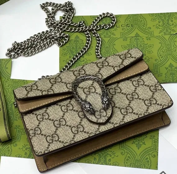 Сумка Gucci Dionysus GG Supreme MINI бежевый