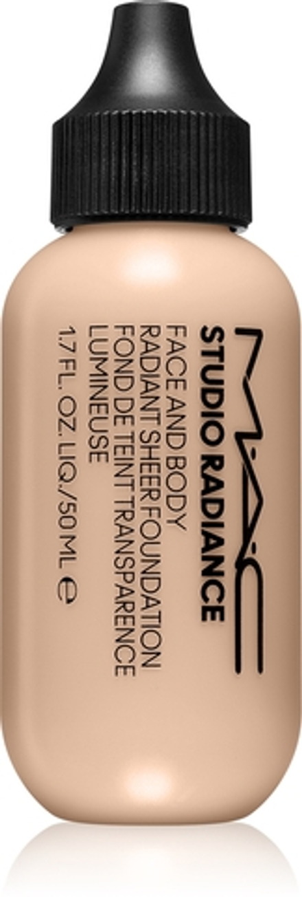 MAC Cosmetics Studio Radiance Face and Body Radiant Sheer Foundation - легкий тональный крем для лица и тела оттенок W1, 50 ml