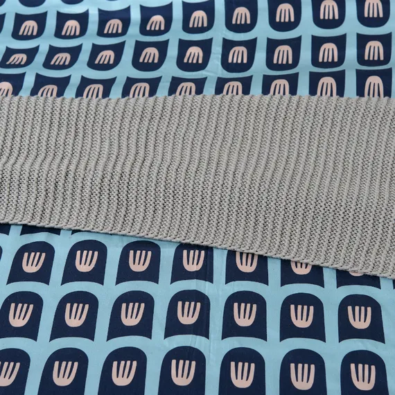 Комплект постельного белья из сатина голубого цвета с принтом "Blossom Time", Cuts &amp; Pieces