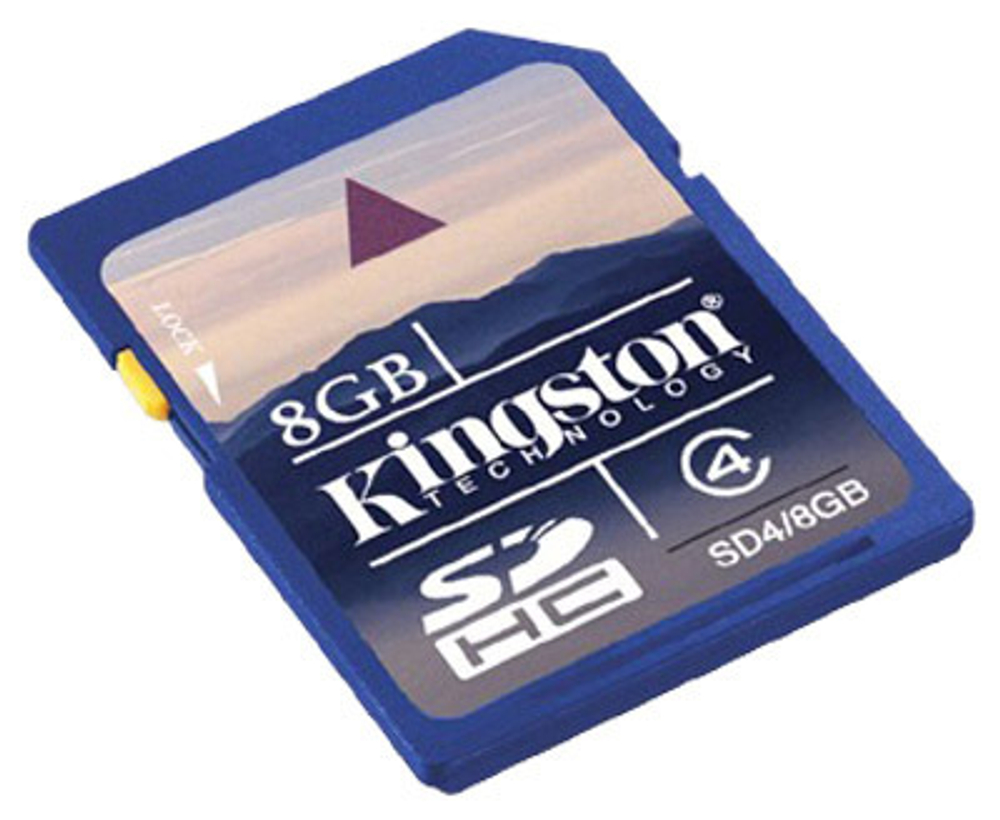 Карта памяти SDHC Kingston 8GB (SD4/8GB)