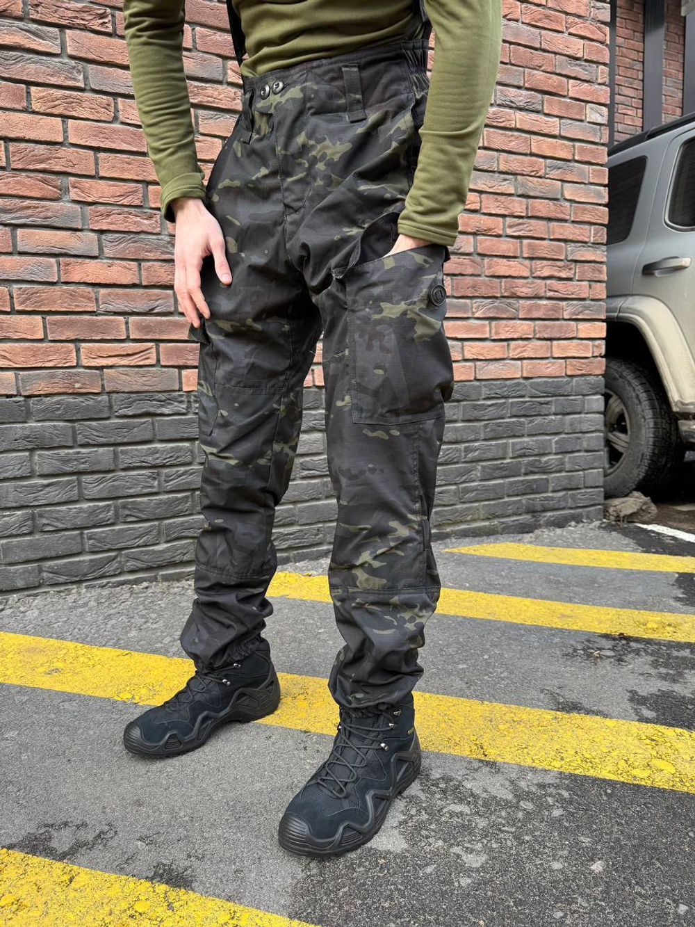 Костюм горка 6 флис / осень-зима / черный мультикам