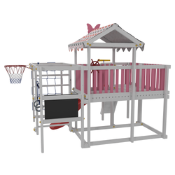 Детский домашний игровой комплекс чердак ДК3Р Розовый