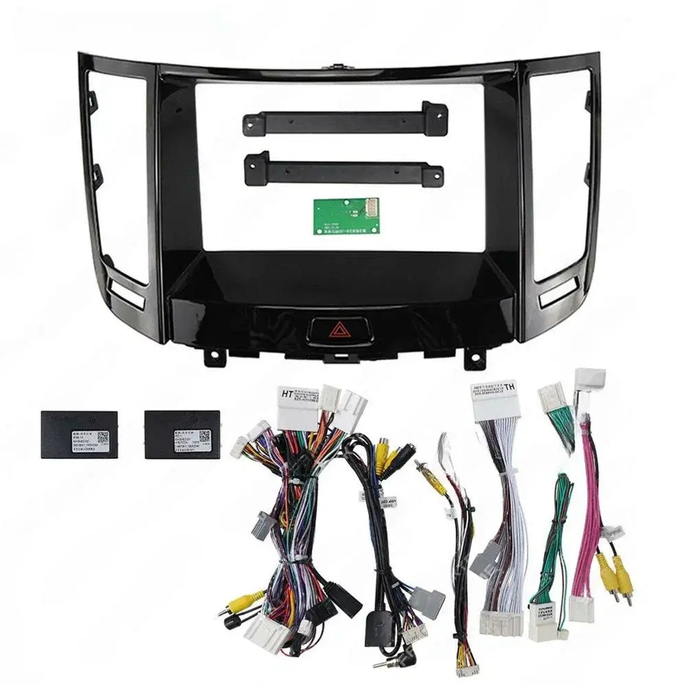 Магнитола для Infiniti QX70, FX35 (S51), FX37, FX30d, FX50 2008-2016 (Поддержка Bose и 360) - Carmedia SF-9828-3 QLed+2K, Android 12, TS10, CarPlay, 4G SIM-слот