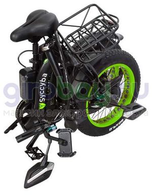 Электровелосипед Syccyba F11 Pro Dual 48V/23Ah (полный привод) - Салатовый обод фото №15