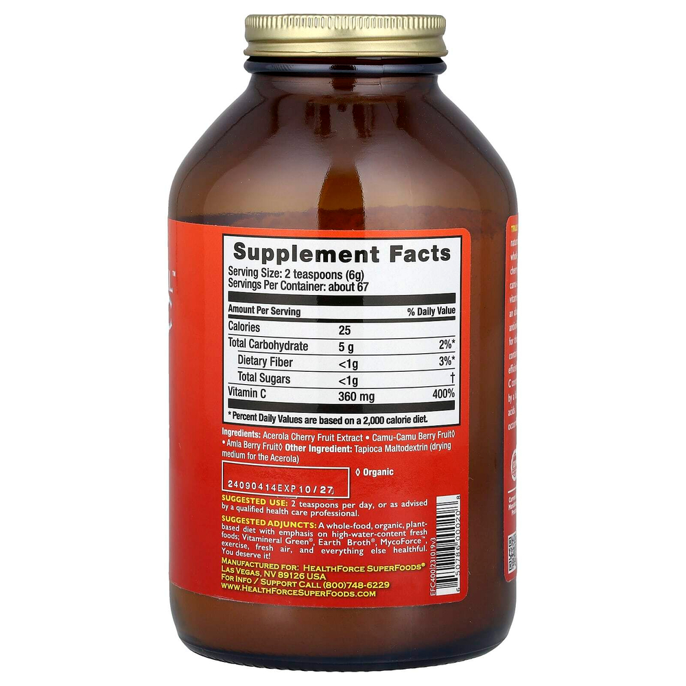 HealthForce Superfoods, По-настоящему натуральный витамин C, 400 г (14,1 унции)