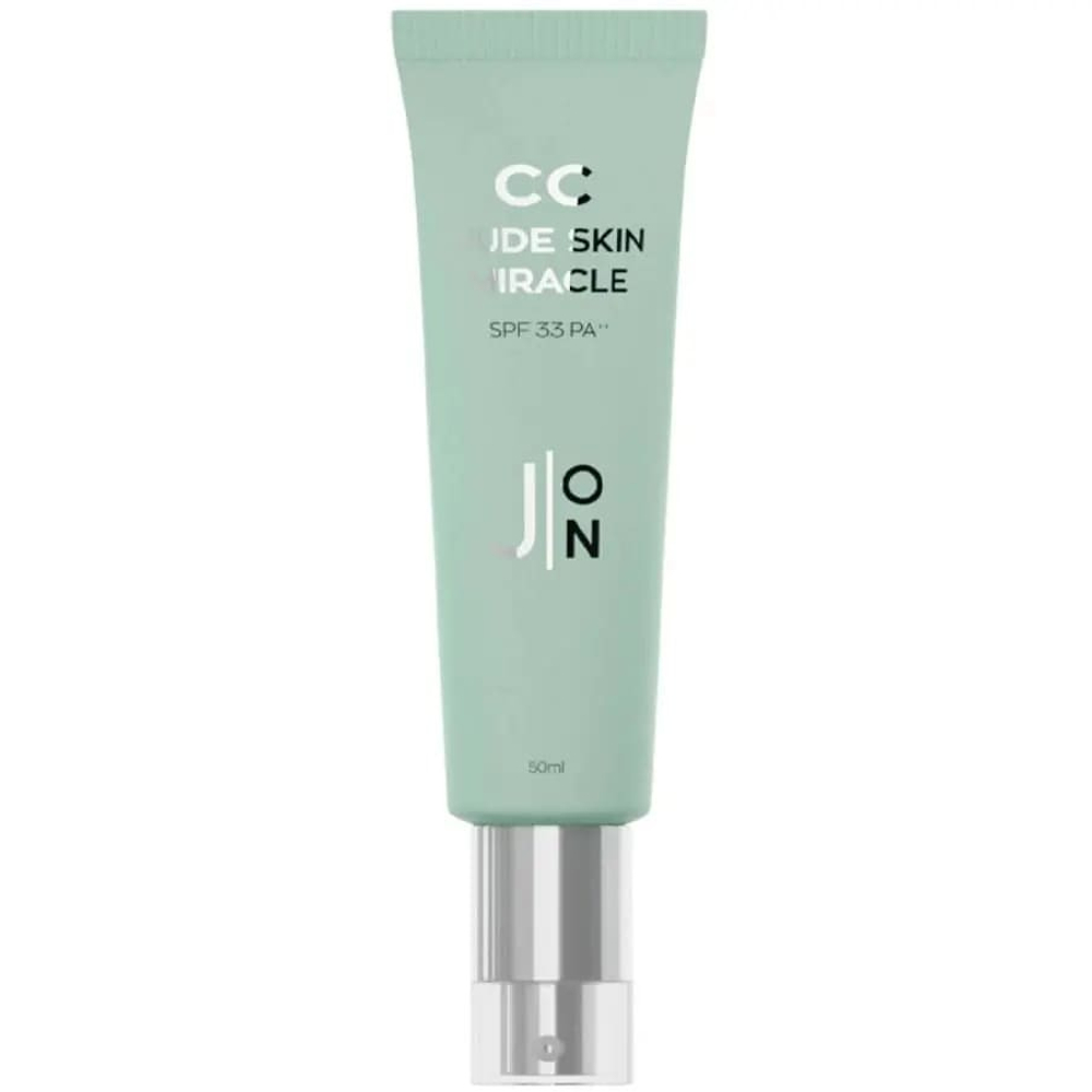 Корректирующий СС-крем для лица с зелёным пигментом J:ON CC Nude Skin Miracle SPF 33 PA++